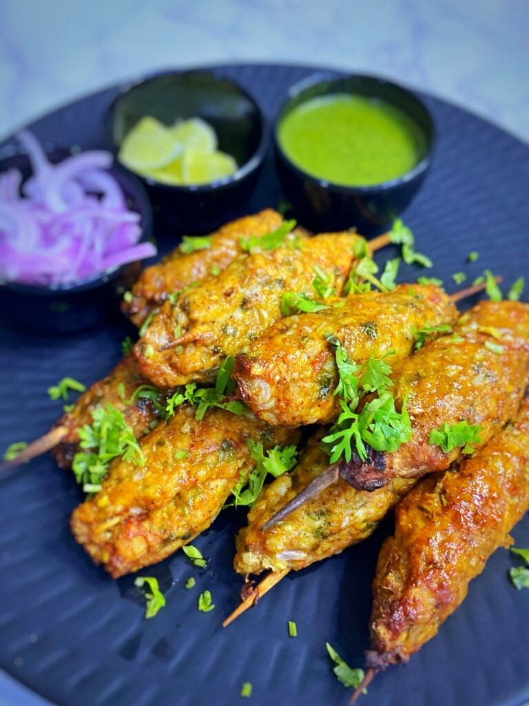 Air Fryer Seekh kabab