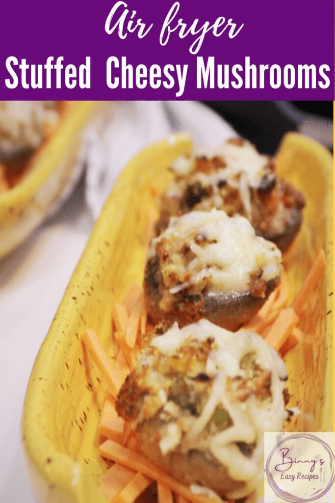 Stuffed Cheesy Mushrooms