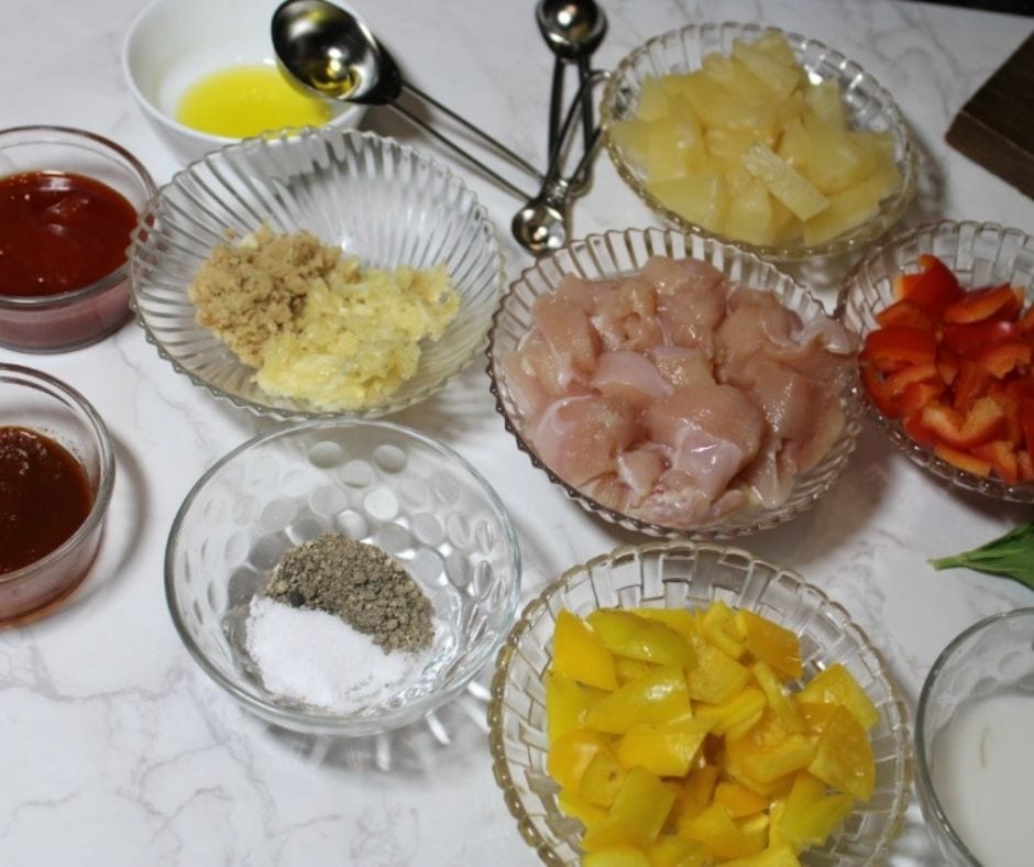 Ingredients Of Instant pot Hawaiian Chicken