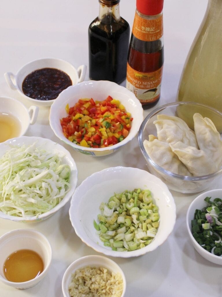 Ingredients Wanton Soup Vegetarian