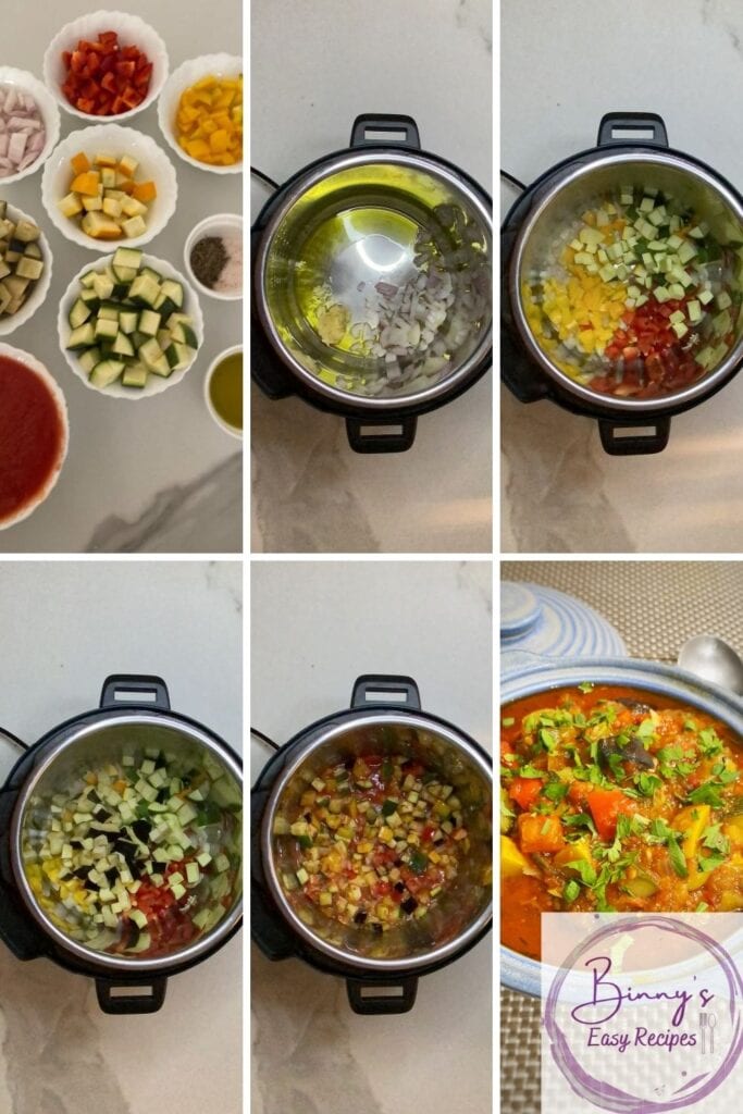 Step by step Of Ratatouille