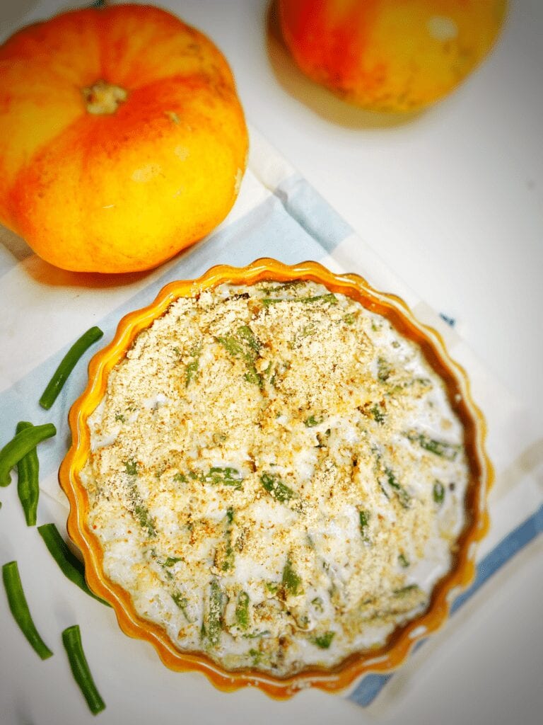Green bean casserole Plated