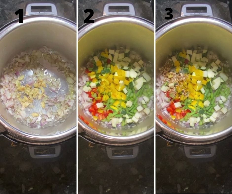 Step by step Of Minestrone In IP