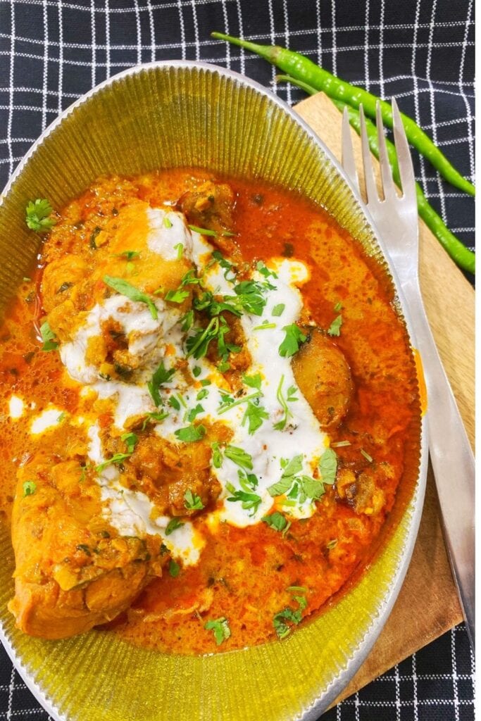 Curried Chicken in a bowl