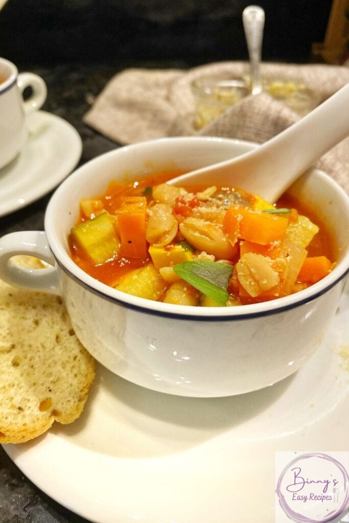 Bowl of Minestrone Soup