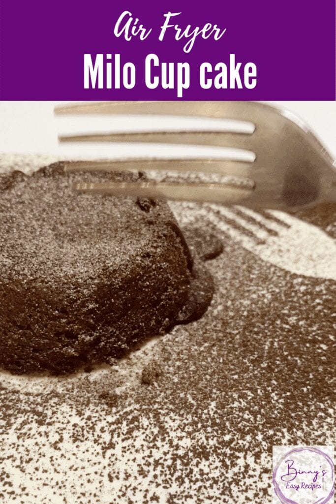 Air Fryer Milo cup cake