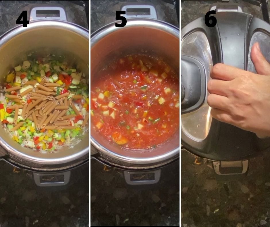 Step by step of Minestrone Soup