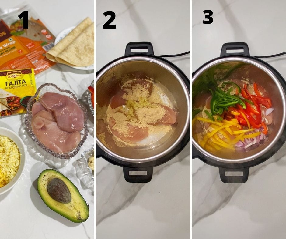 Step By step Of Easy Chicken Fajitas