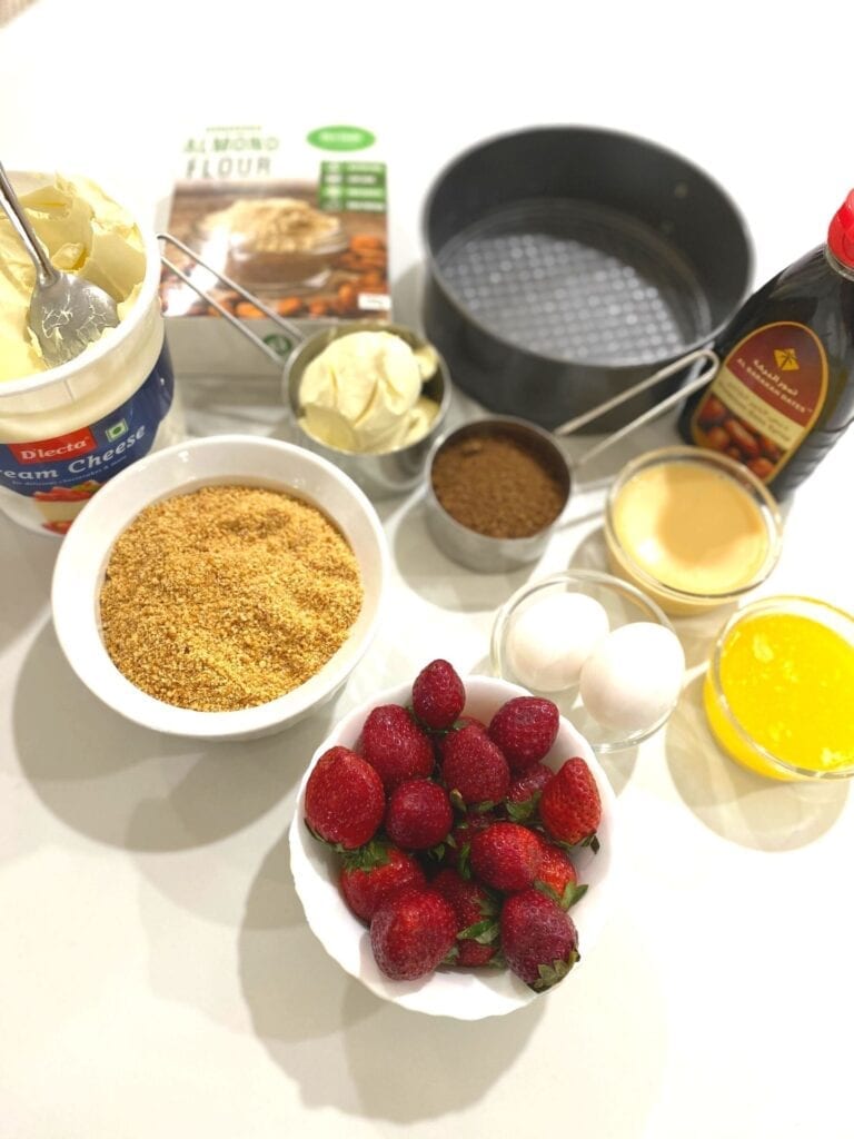 Ingredients Of Strawberry Cheesecake