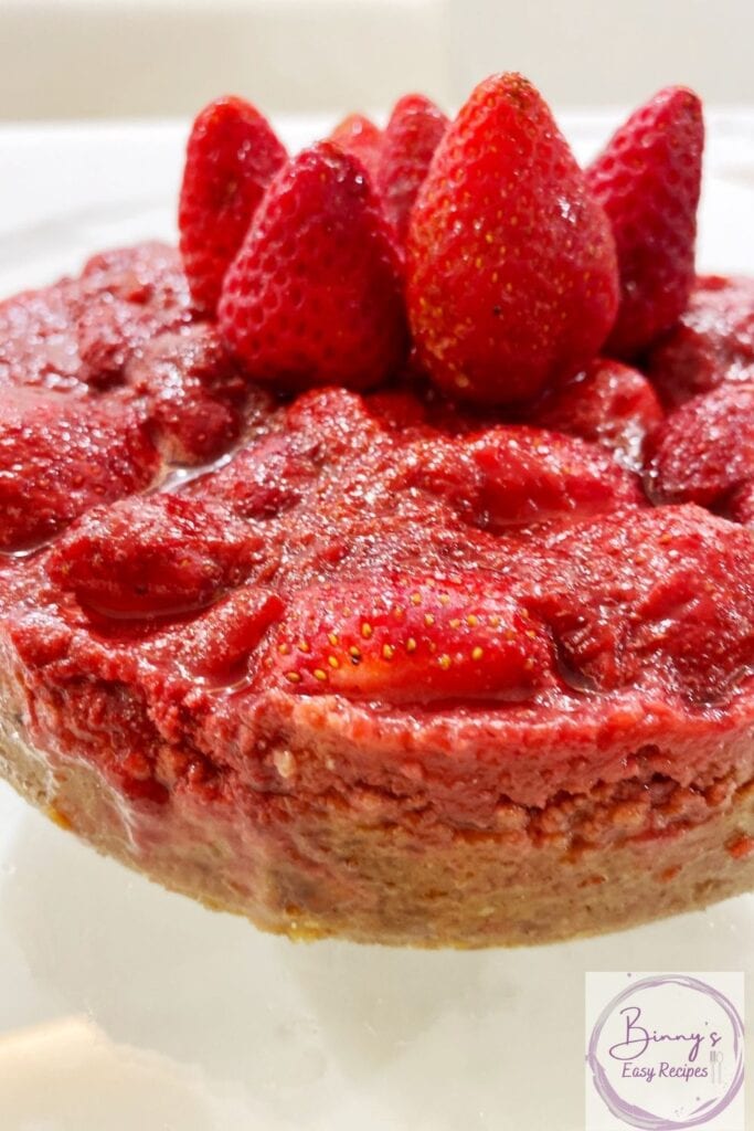Instant pot Strawberry Cheesecake