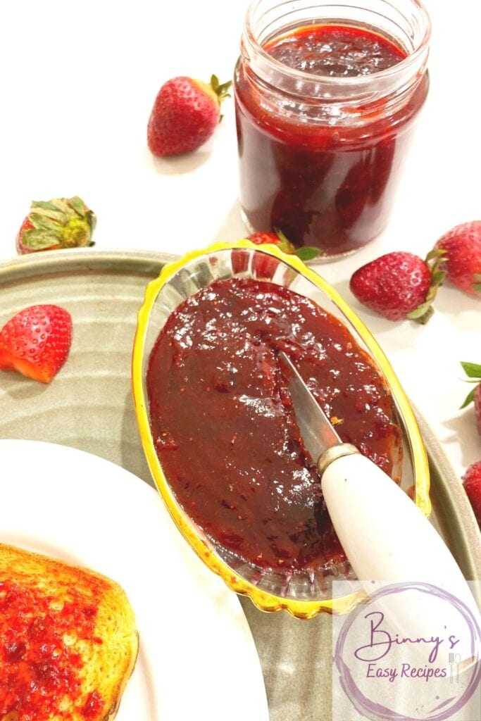  3 Ingredient Strawberry jam
