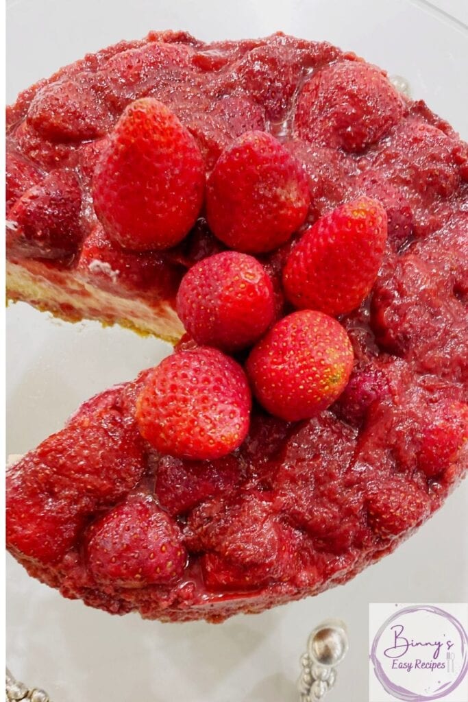 Easy strawberry cheesecake