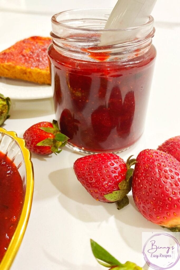 3 Ingredient Strawberry jam