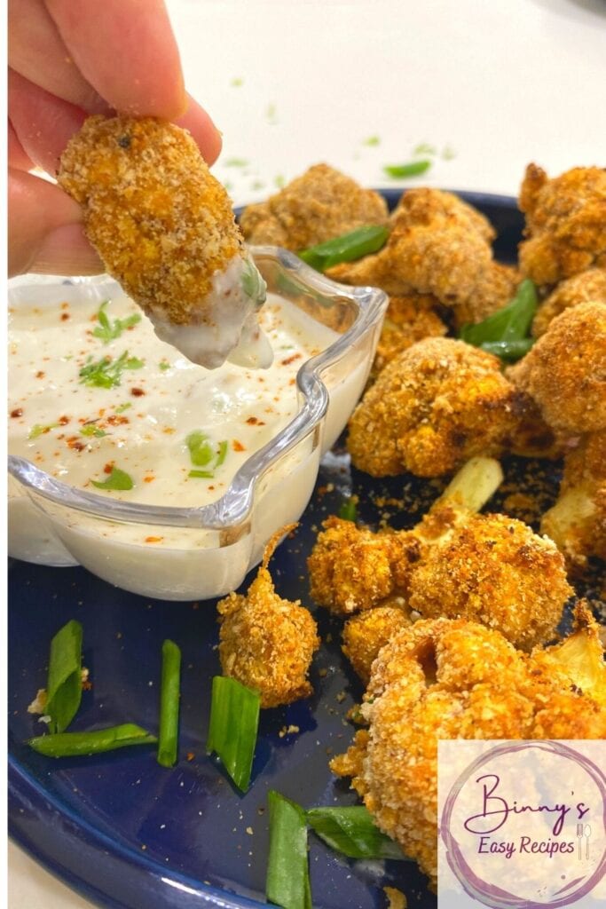Easy Cauliflower wings air fryer