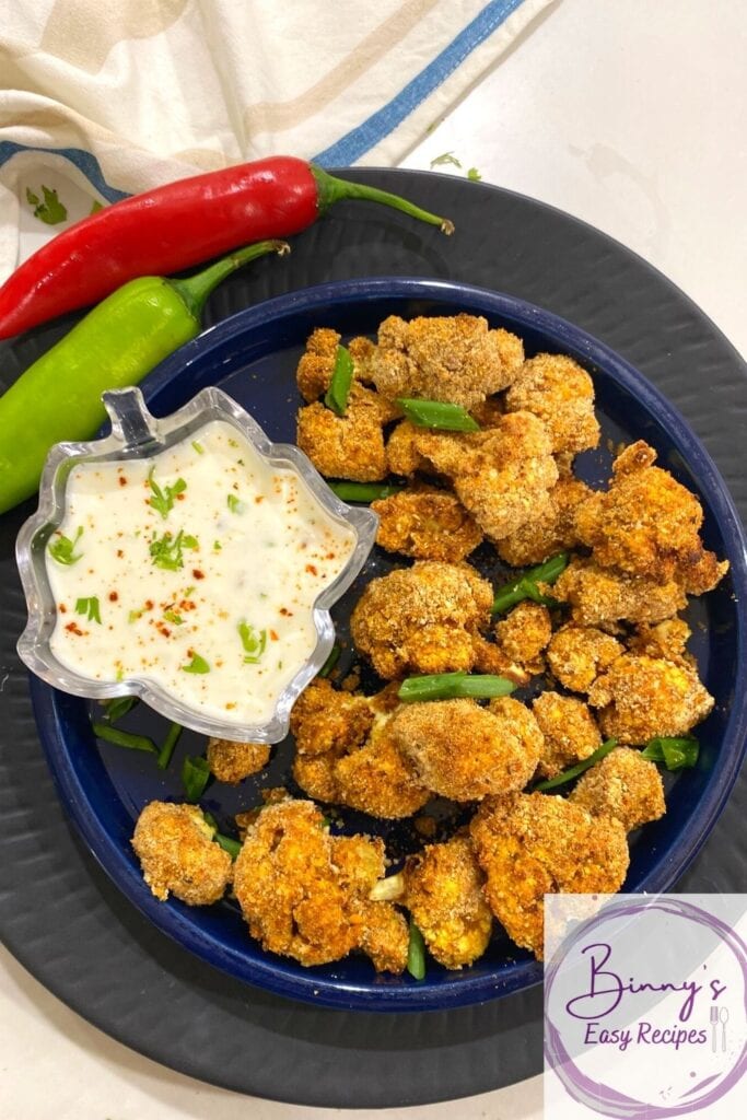 Easy Cauliflower wings Air fryer