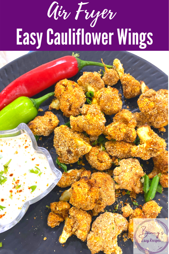 Easy Cauliflower wings air fryer