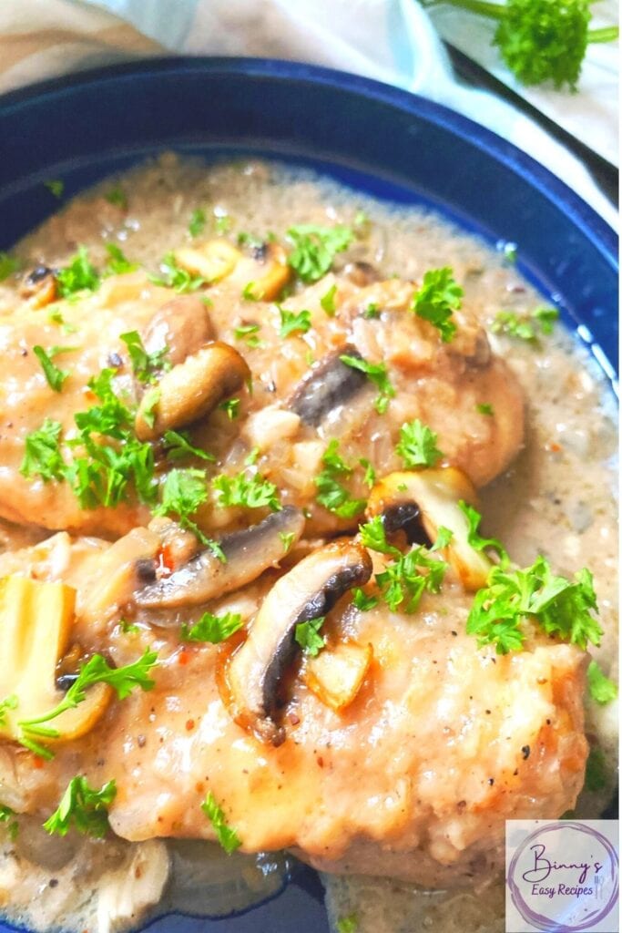 Plated Chicken Marsala